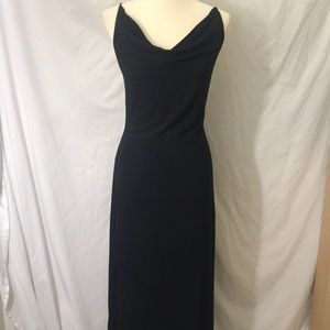 Rimini Black Maxi Dress Criss/Cross Back